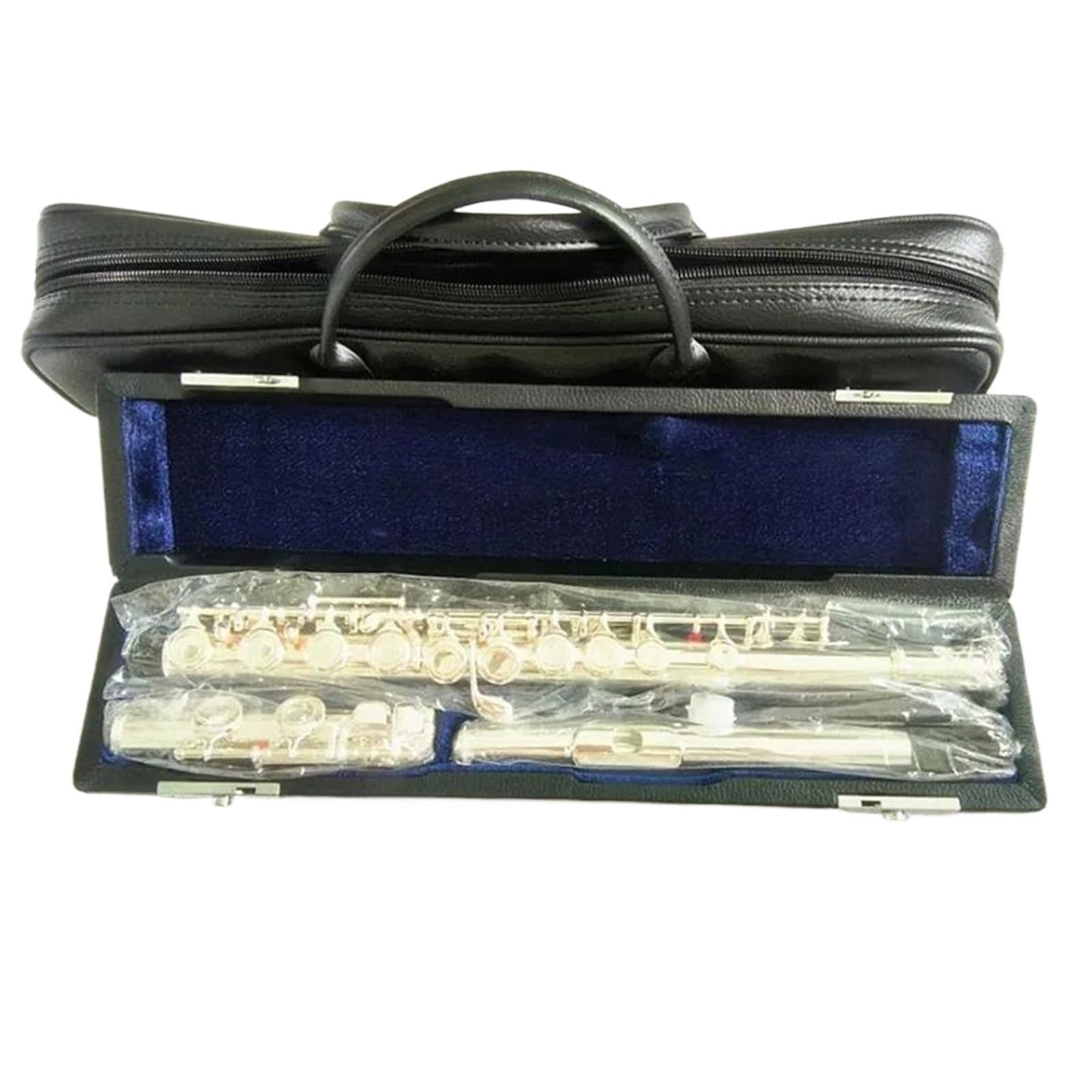 flet z zamkniętym otworem Flet 16 Otworów Zamknięty Flet Z Klawiszem C Cupronickel Srebrzysty Flet Poprzeczny Instrumentos Musicales Case