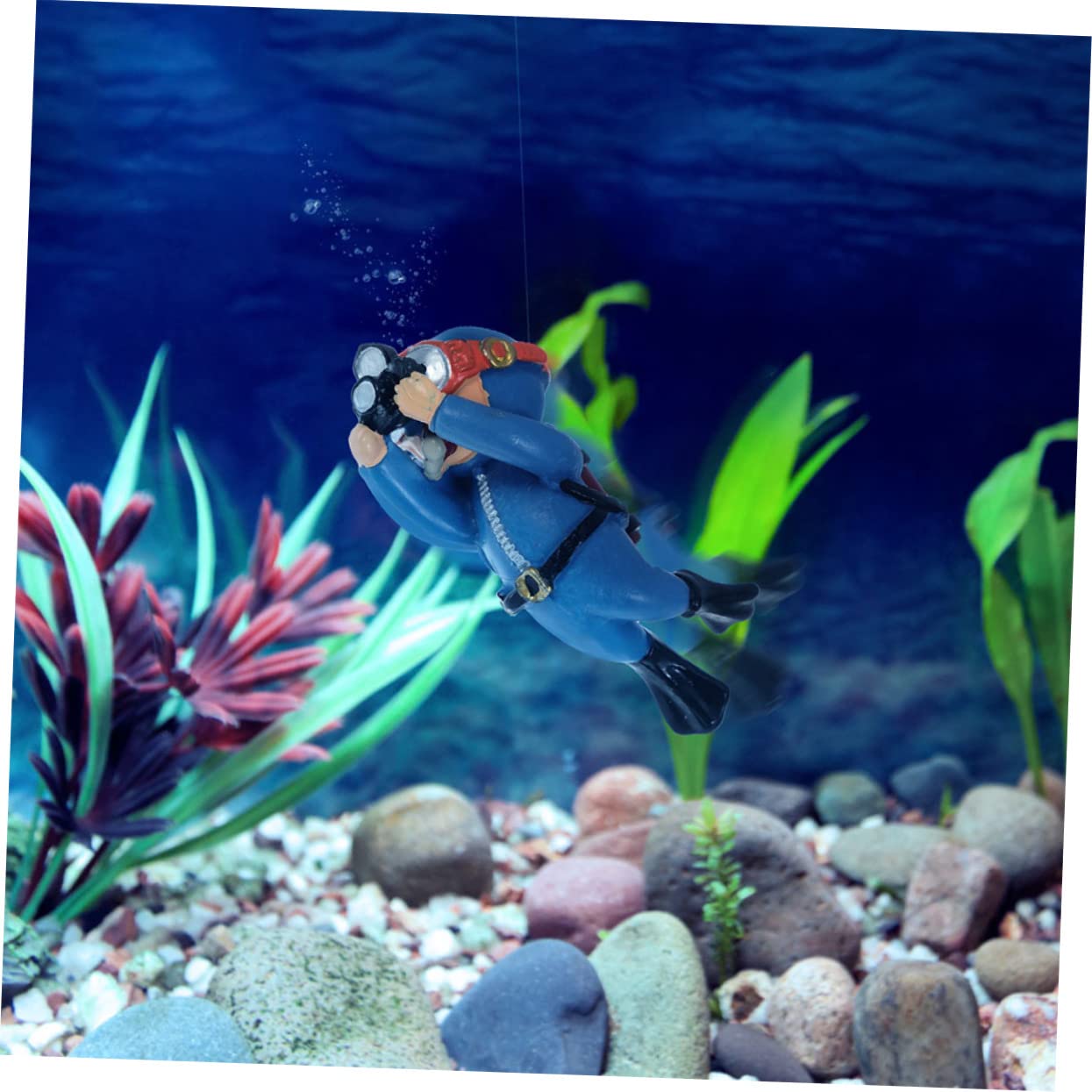 Housoutil 10pièces Ornement Flottant De Plongeur Décoration Aquarium pour Aménagement De Réservoirs Aquatiques Accessoire Naturel Et Ludiques pour Poissons