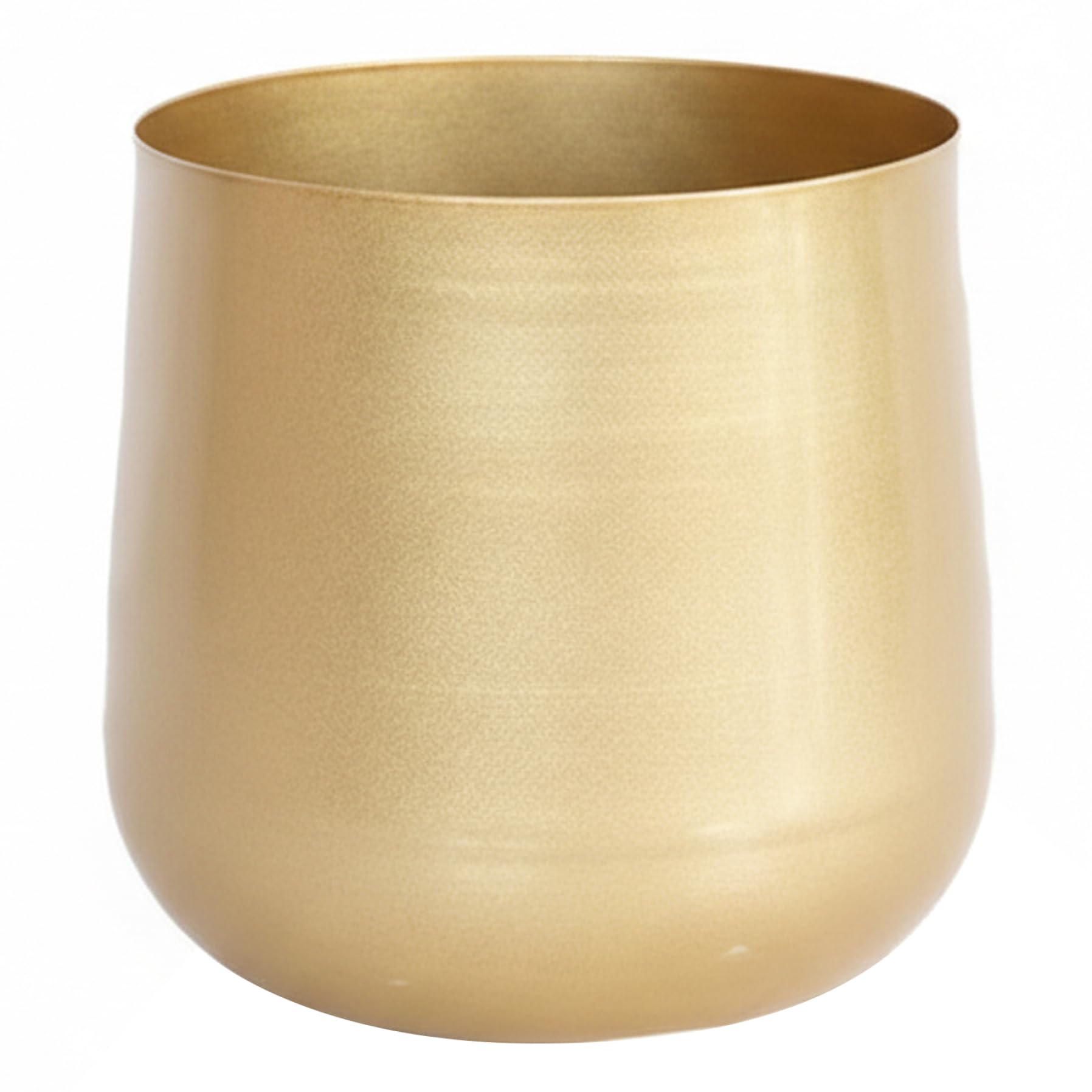 Wilafury Gold Indoor Plant Pot, Planter, Metal Plant Pot With Elegant Brushed Finish For Plants, Decorative Flower For Home, Table, Desk Decor