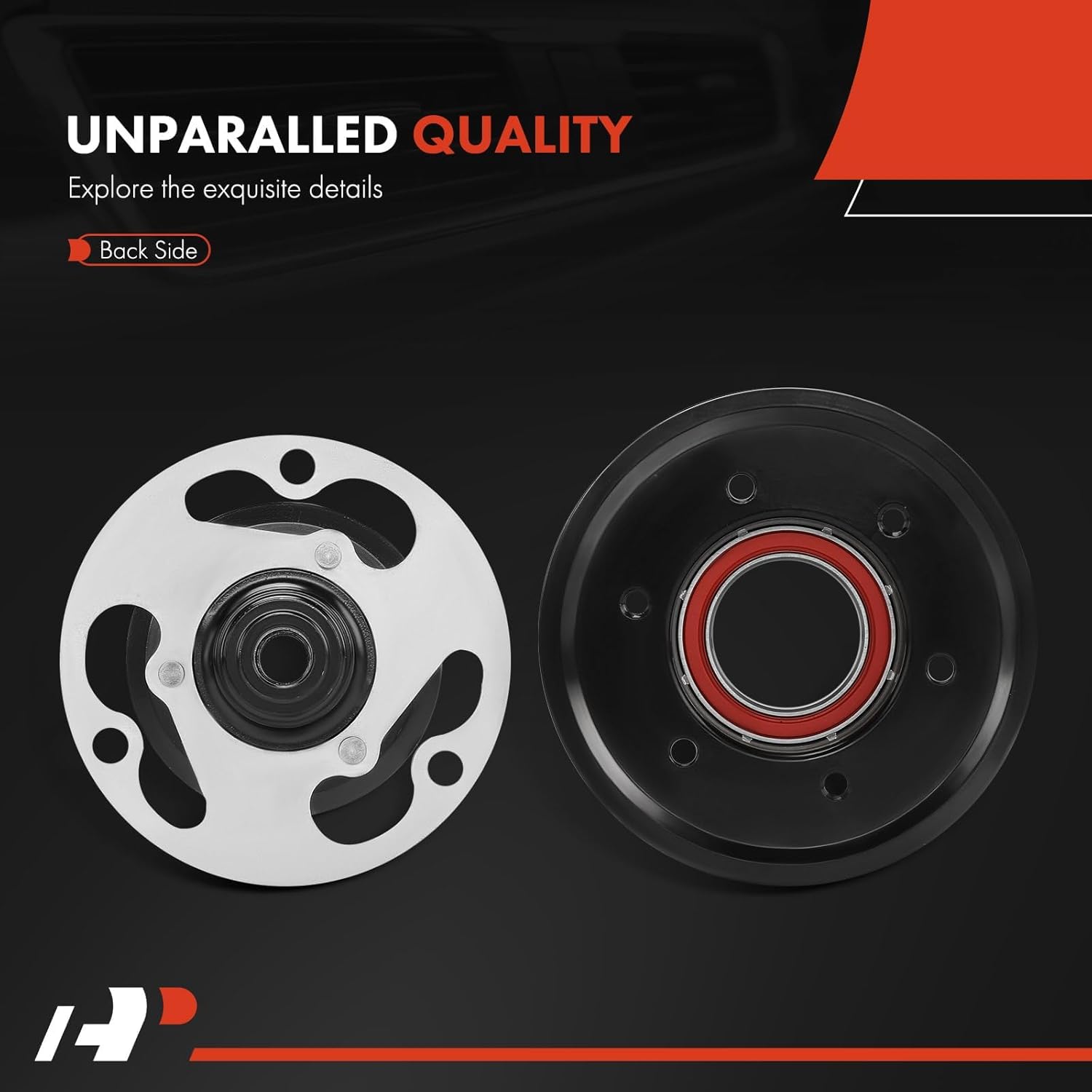 A-Premium Air Conditioner AC Compressor Clutch Kit Compatible with Volkswagen Jetta, Golf, Tiguan, GTI, Arteon, e-Golf, Golf Alltrack, Golf R, Golf SportWagen, Taos, Tiguan Limited & Audi A3, Q3