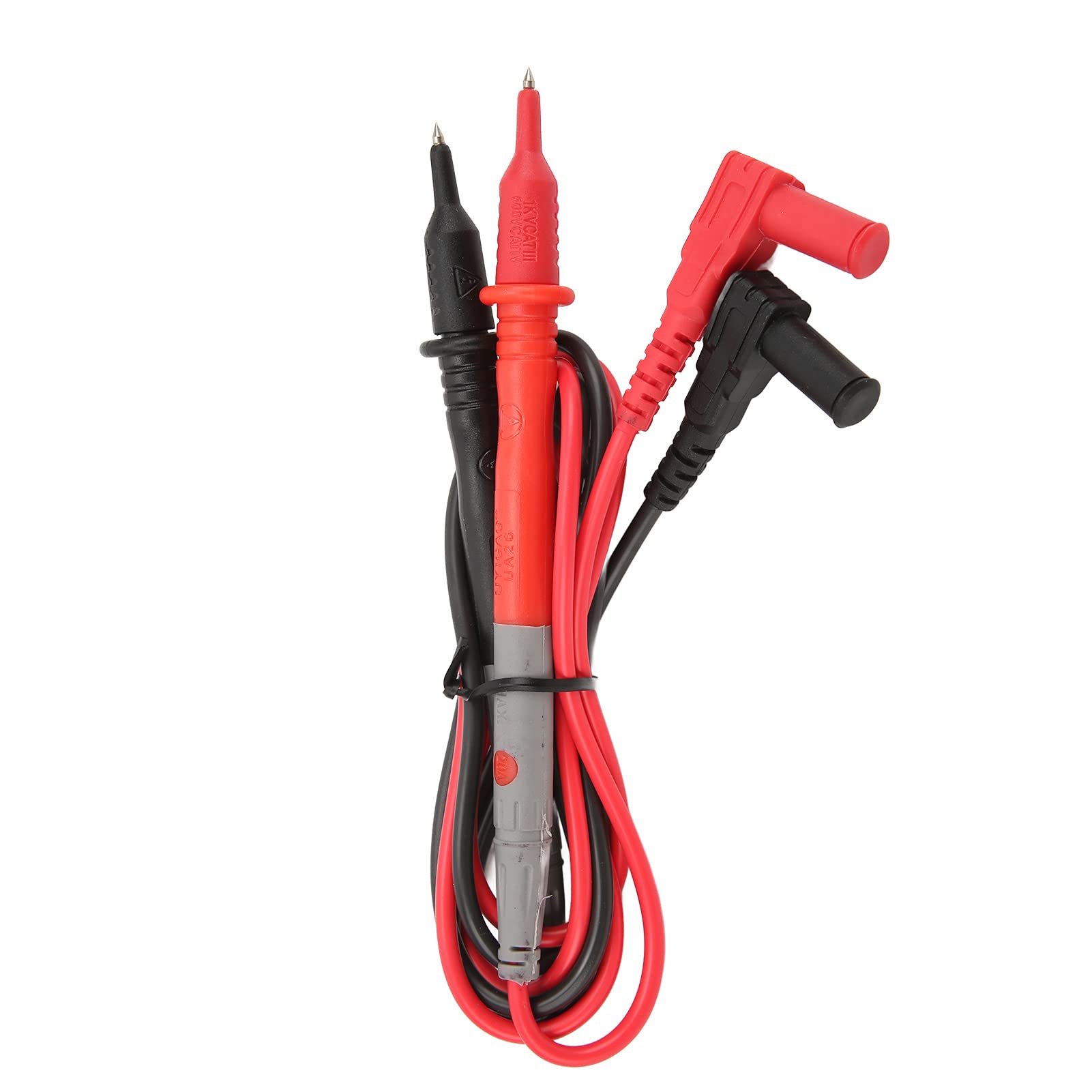10er-Set Klemm-Multimeter-Messleitungen mit Schutzkappen, lange Sonden-Multimeter-Anschlussleitungen für den Außenbereich (UA026(20A/1KV))