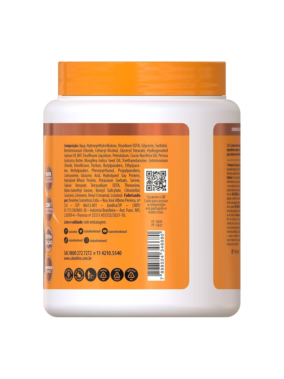 Salon Line S.O.S cachos de manga ativador de cachos 1kg