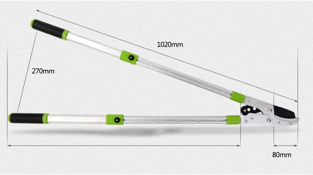 Telescopic Anvil Loppers Less Effort Sharp Cut Lightweight Quick Extendable 475-820Mm Garden Pruner For Secateur