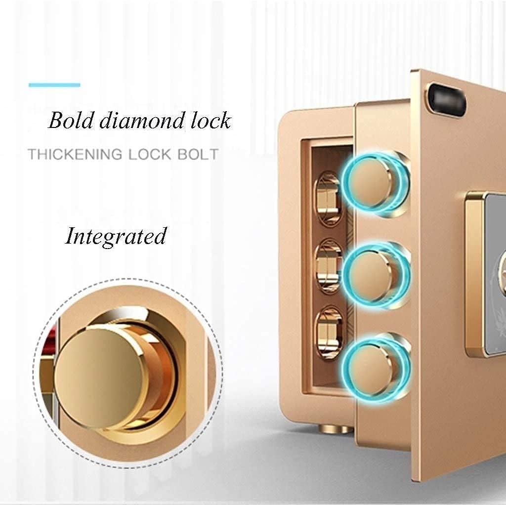 Digital Electronic Security Box,Home Safe,Fingerprint Steel Deposit for Home & Office,Cabinet with Keypad Protect Cash Box,Cash,Safe Safe