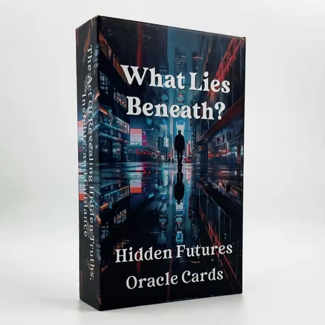 What Lies Beneath Hidden Futures Oracle Cards Deck, Divination Card Game, 56 Piece Set