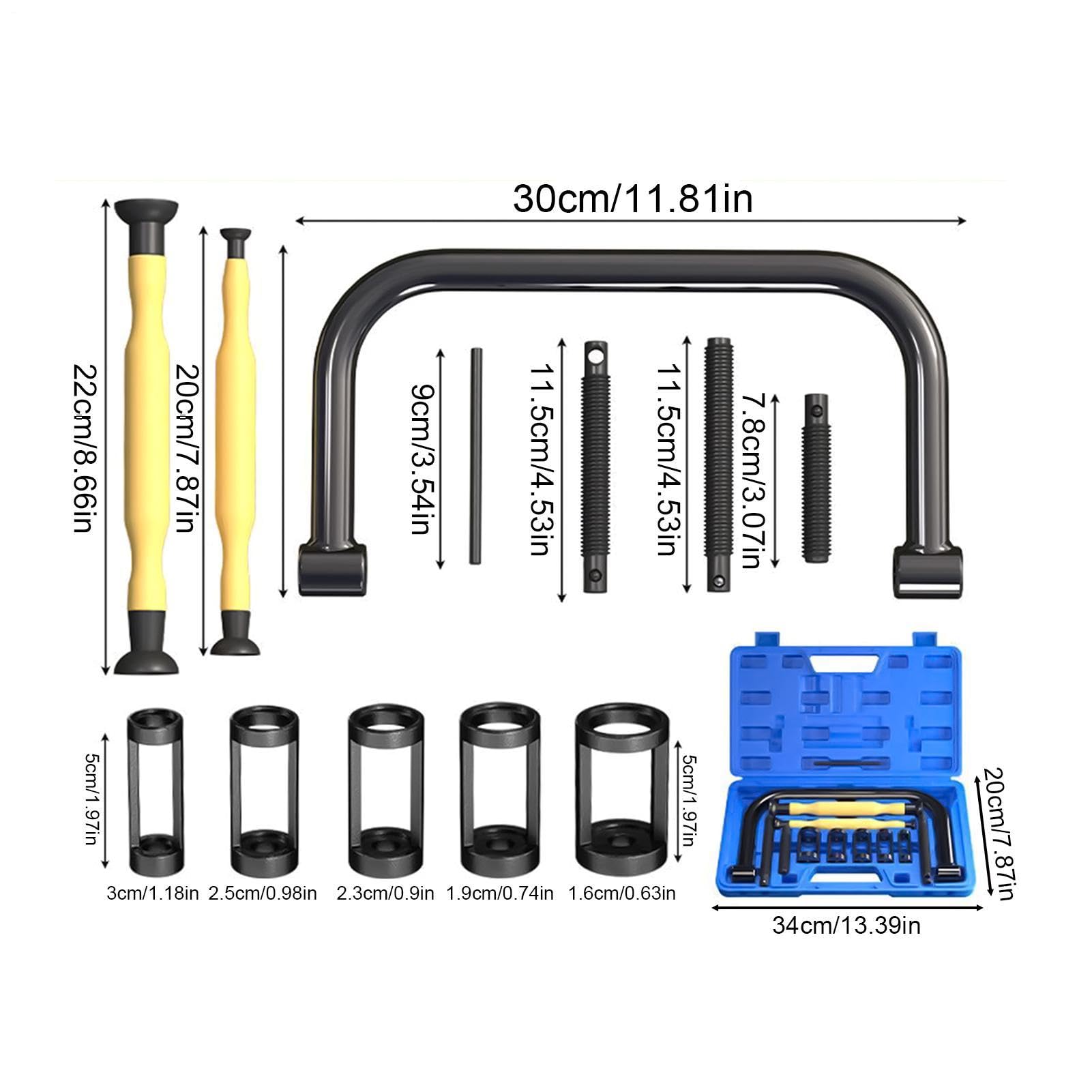 Sprężarka sprężynowa zestaw akcesoriów do naprawy samochodu | Małe narzędzie do sprężarki zaworu silnika do pojazdów motocyklowych, ATV, samochodów ciężarowych