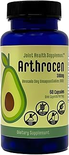 Arthrocen Joint Health Supplement with 300 mg ASU (Avocado Soy Unsaponifiables) – Supports Joint Mobility & Cartilage – Plant-Based Daily Joint Support – Non-GMO, Gluten & Dairy Free – 60-Day Supply