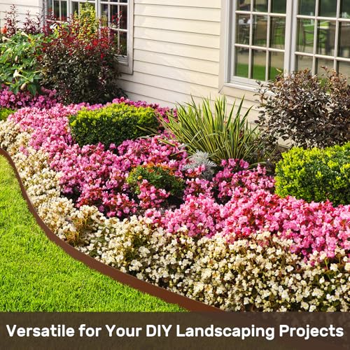 AGTEK Garden Edging 49FT Landscape Edging Kit 3 Inch Height Plastic Garden Border No Dig Lawn Border for Yard Flower Bed with 30 Stakes by AGTEK - Image 5