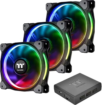 Thermaltake Riing PlusCooling Fan - Case - 3 x 120 mm - 3-1500 RPM - 3 x 48.3 CFM