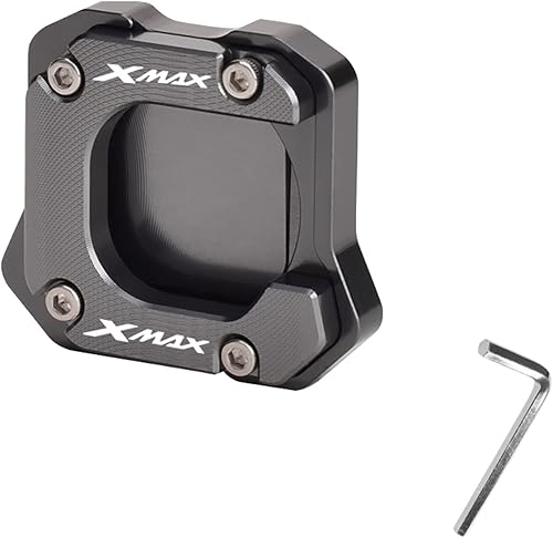 Miniatura 1 de GFONIX Motorcycle Accessories Kickstand Side Stand Extension Enlarger Pad Side Bracket for Yamaha Xmax X-MAX 125 250 300 400 XMAX250 Side Frame feet