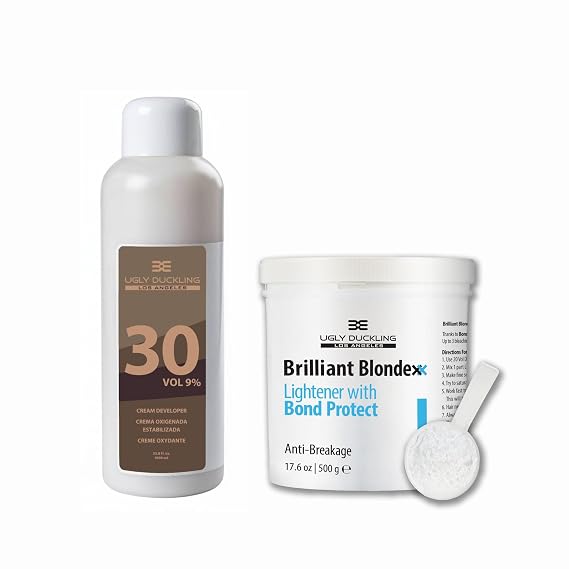 Ugly Duckling Brilliant Blondexx Lightener with Bond Protect & 30 Vol Developer