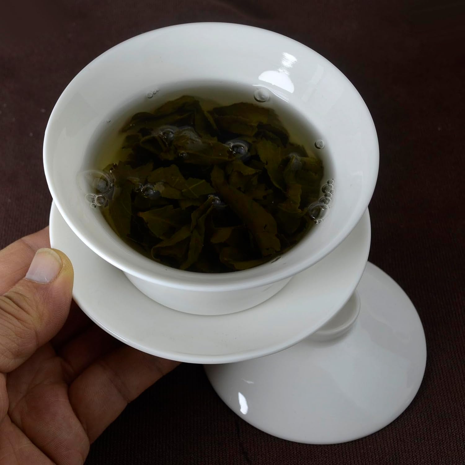 Liang baobao Gaiwan Chinese Tea Cup 200ml White Porcelain Teacups