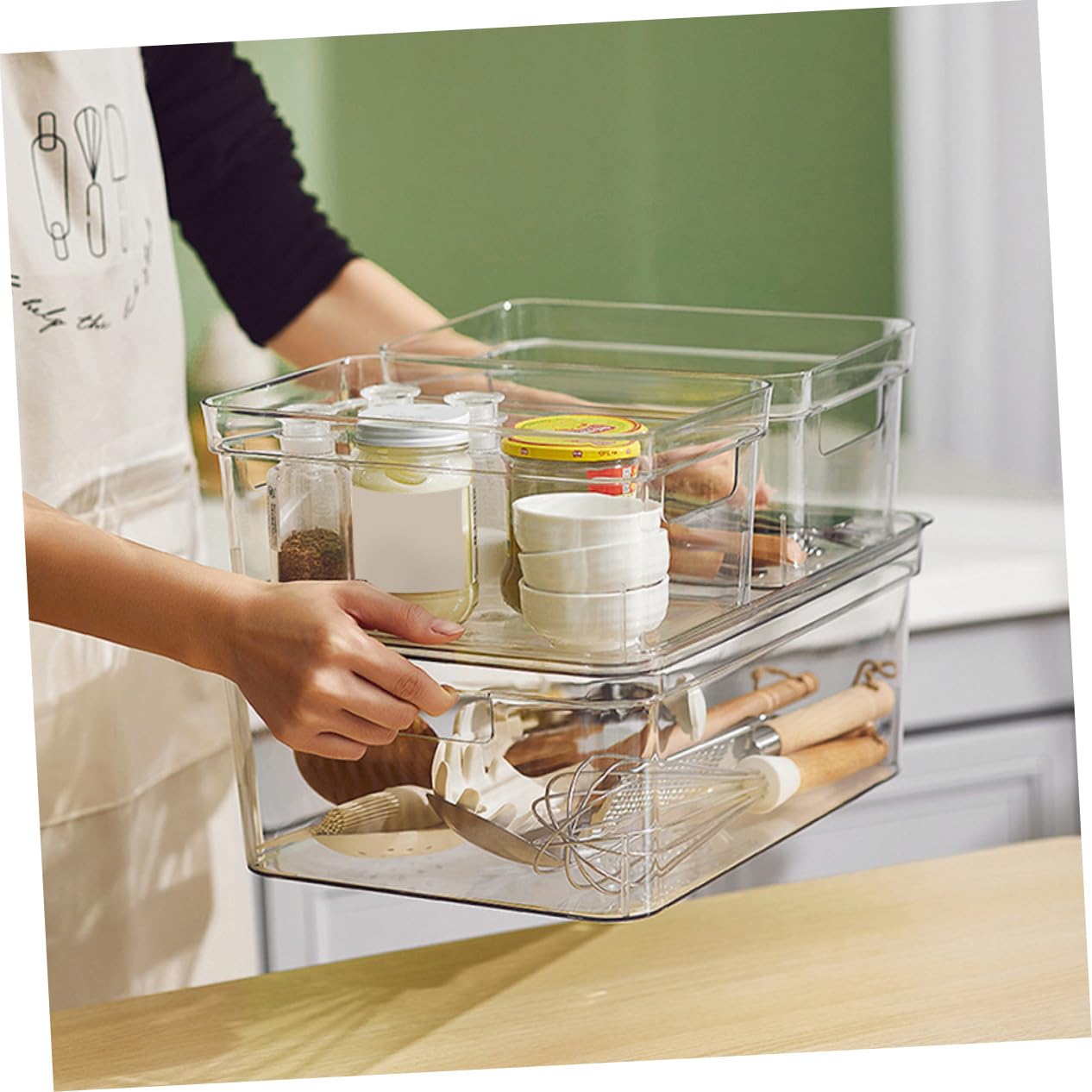 TOPBATHY Transparente Aufbewahrungsbox mit Deckel für Junge Mädchen Spielzeugaufbewahrungsbox zum Organisieren Kunststoffbox für Bausteine und Kleinteile