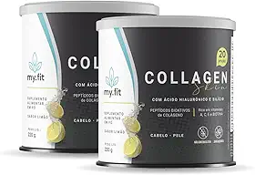 Kit 2x Collagen Skin - Colágeno Hidrolisado com Ácido Hialurônico 100mg + Biotina e Vitaminas - Fórmula Completa para Manutenção da Pele, Unhas e Cabelo