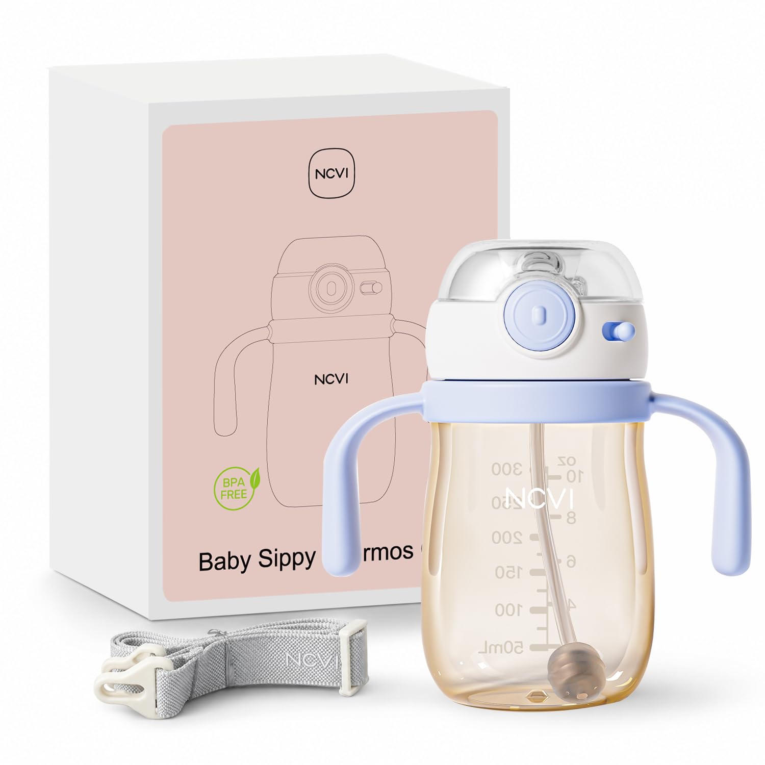NCVI PPSU Milk Straw Sippy Cup