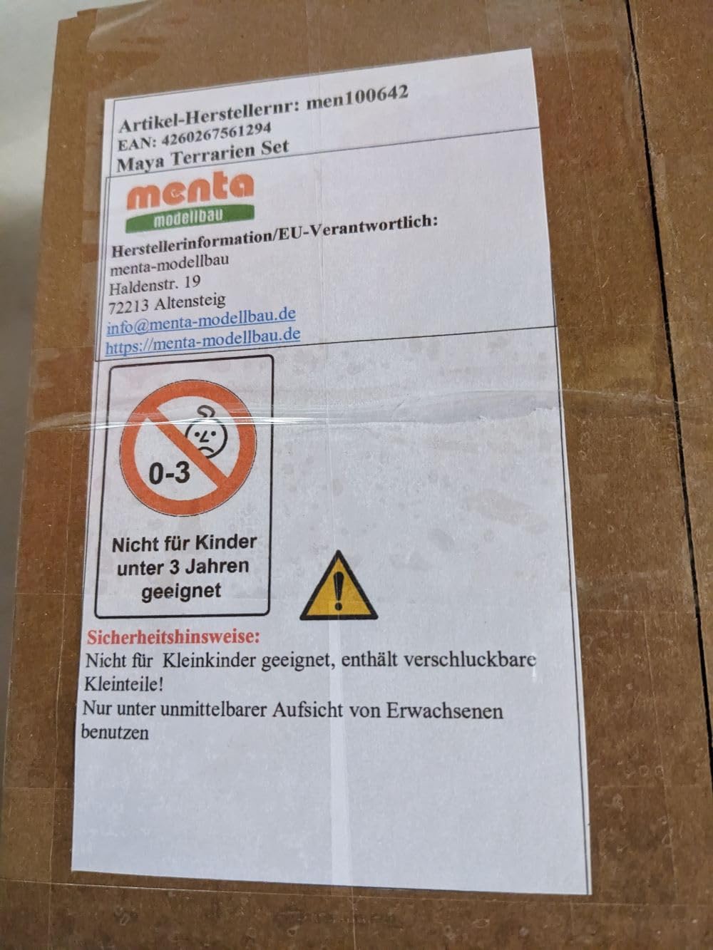 menta-modellbau Maya Terrarien Set, Terrarium Deko Themen Rückwand