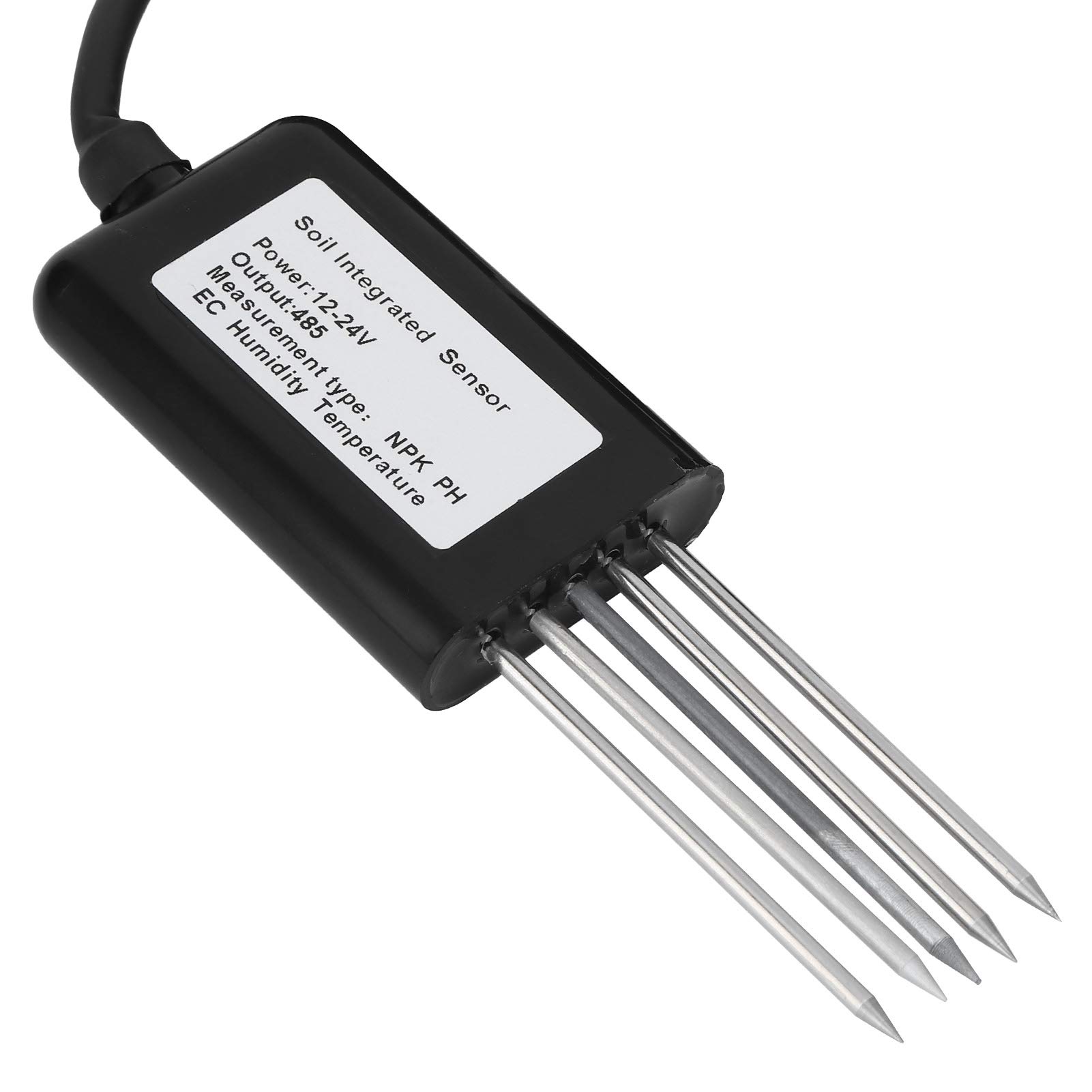 Probador de Sensor de EC de Suelo, RS485 5 Pines, Sensor de Temperatura y Humedad de pH NPK del Suelo, Sensor de EC de Temperatura y Humedad, Detector de conductividad, Sensor multiparámetro