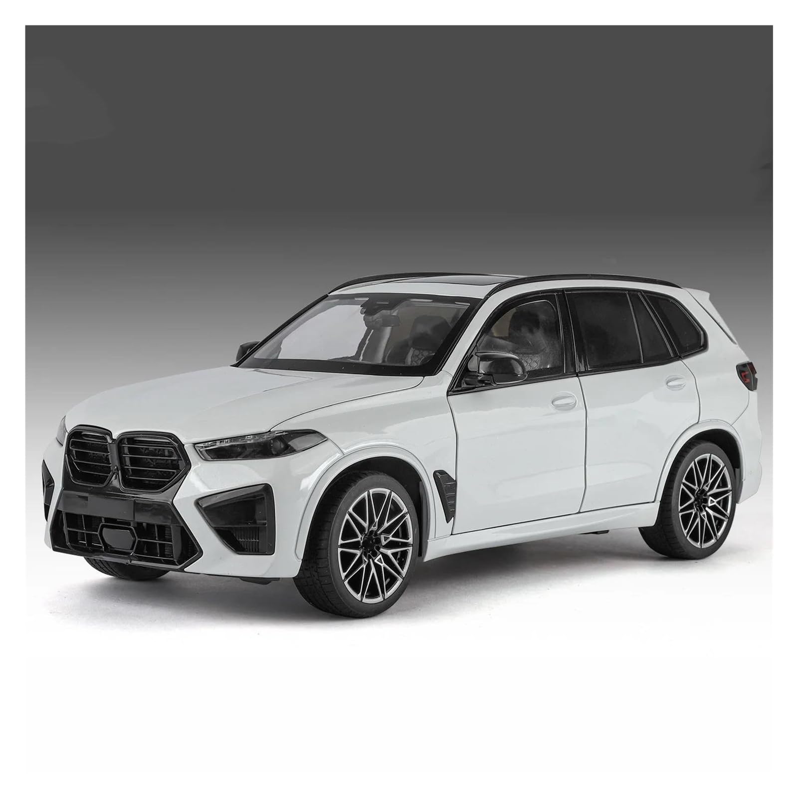 MOCALUX Scale Die-Cast Model Car 1:18 For BMW X5M Car Alloy Model Diecasts Vehicles(White)
