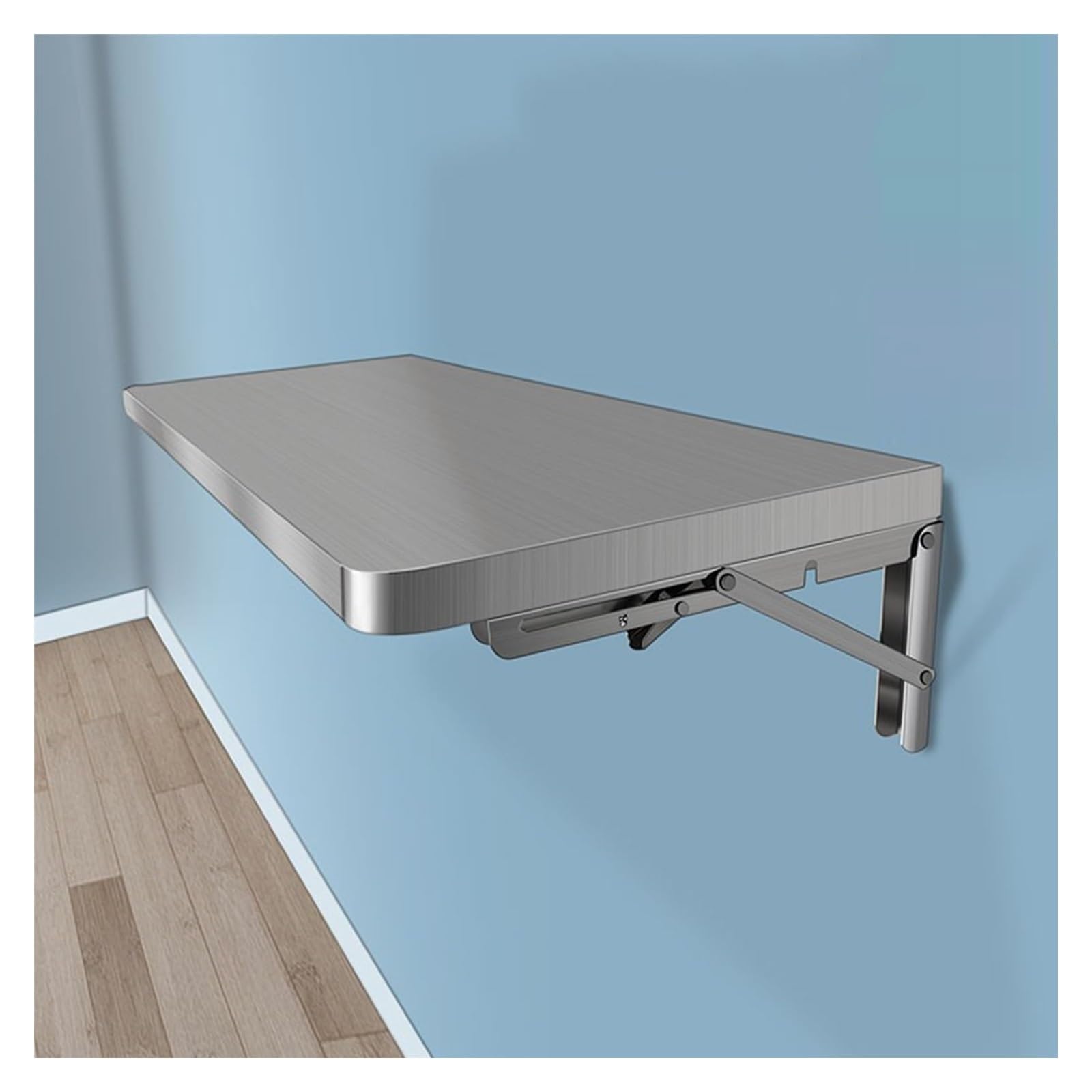 Étagère de cuisine en acier inoxydable robuste 60 cm