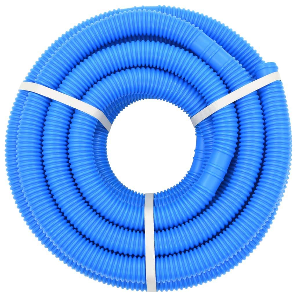 vidaXL Manguera de piscina azul PE limpiador manguera de succión al vacío 1.2"/1.4" longitud múltiple