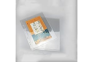 MUDOR Clear Stamp Pages for Stamp Album Binder