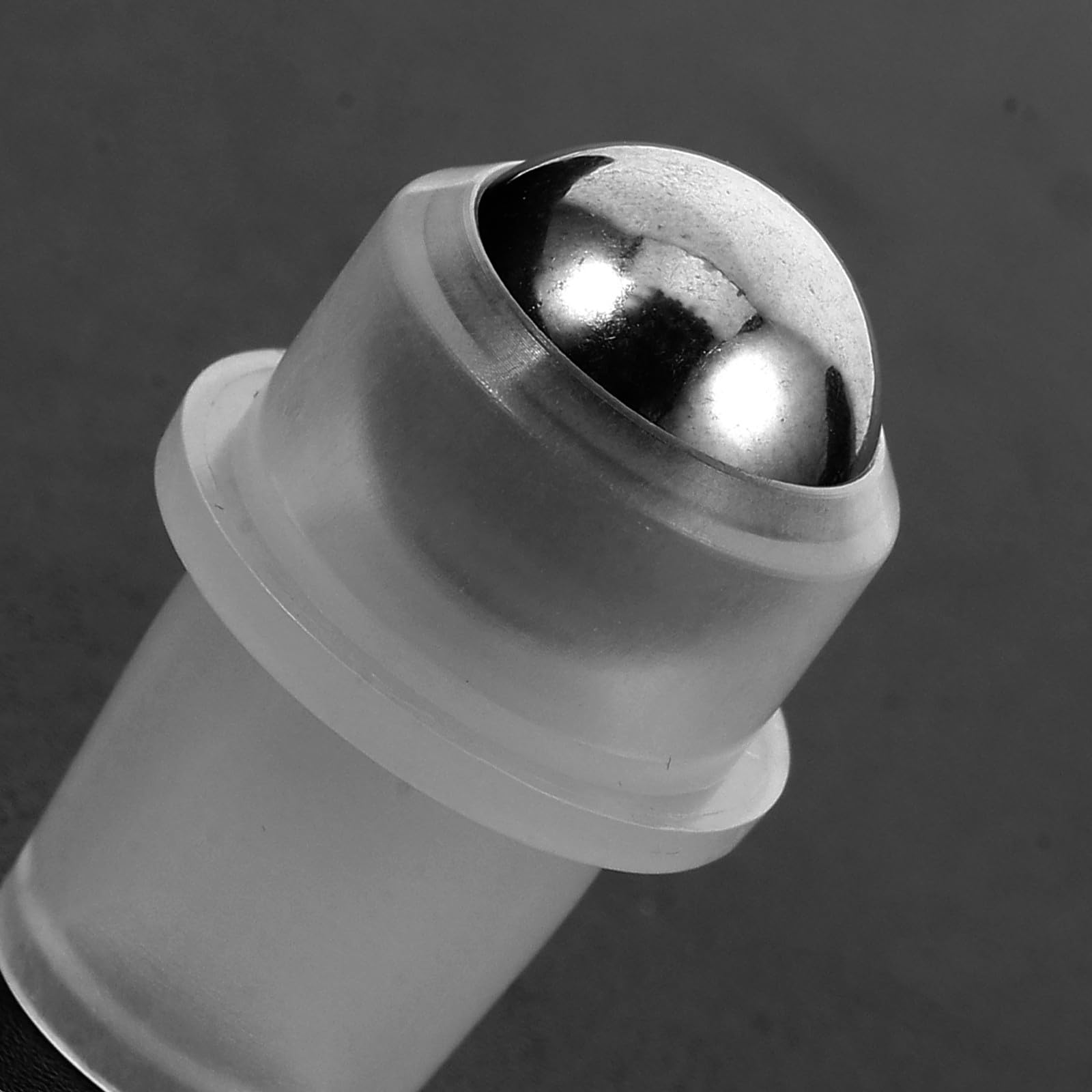 Genérico 20 Tapas Rellenables para Botellas Roll-on Bola de Rodillo de Acero Inoxidable, Material Pp, Pack de 20 Piezas Reutilizables para Aceites Esenciales en Casa y Spa