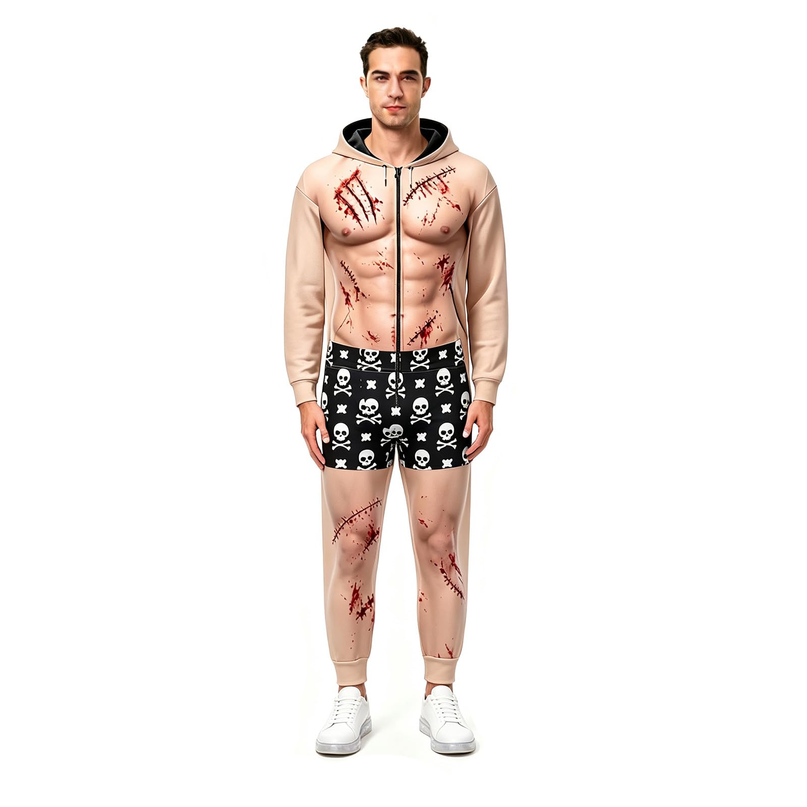 Halloween Onesie Adult Men, Men'S Halloween Costume Funny 3D Print Borat