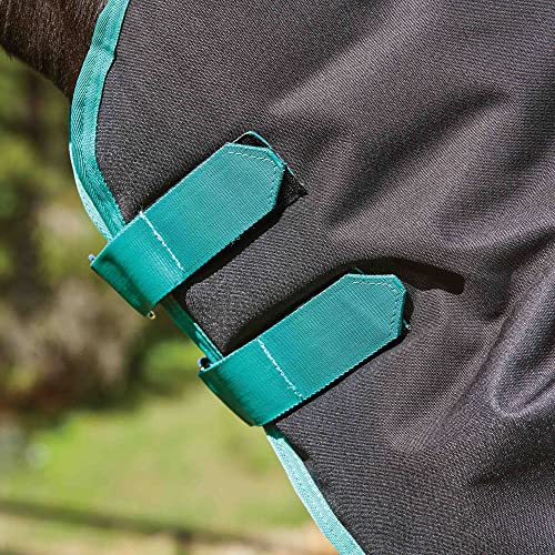 Couverture Weatherbeeta Green-tec 900d Detatch-a-Neck Medium cheval imperméable Noir Vert - 6