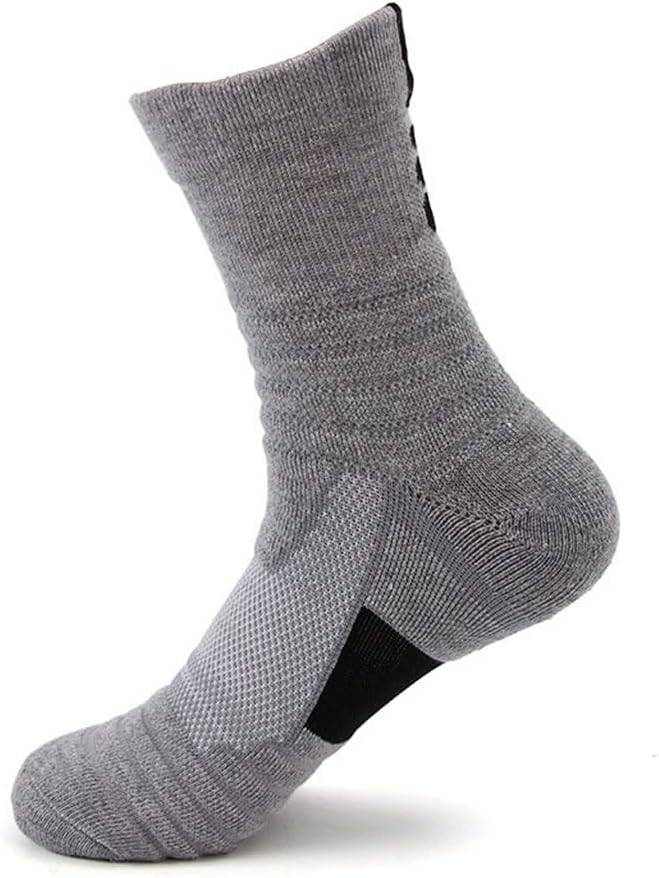 Men's Mid Length Sports Socks, Badminton Running Outdoor Elite Socks