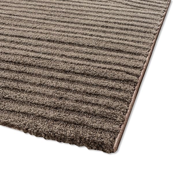 Teppich-Traum Woonkamerkleed, gangloper, hal, entree, licht, geschikt voor vloerverwarming, lijnpatroon in crème, 80 x 150 cm