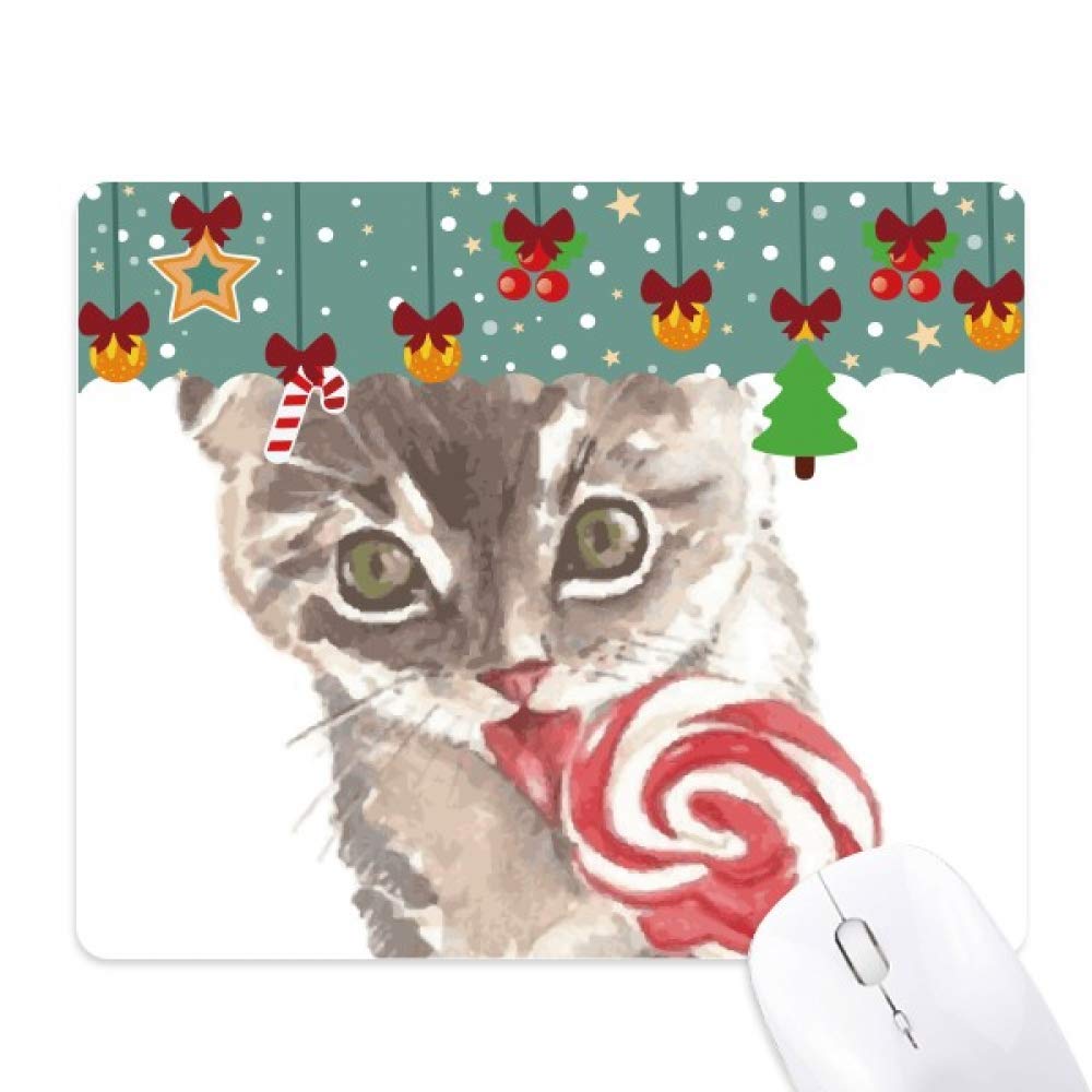 Alfombrilla de ratón antideslizante Little Cat Lollipop para un deslizamiento fluido 5