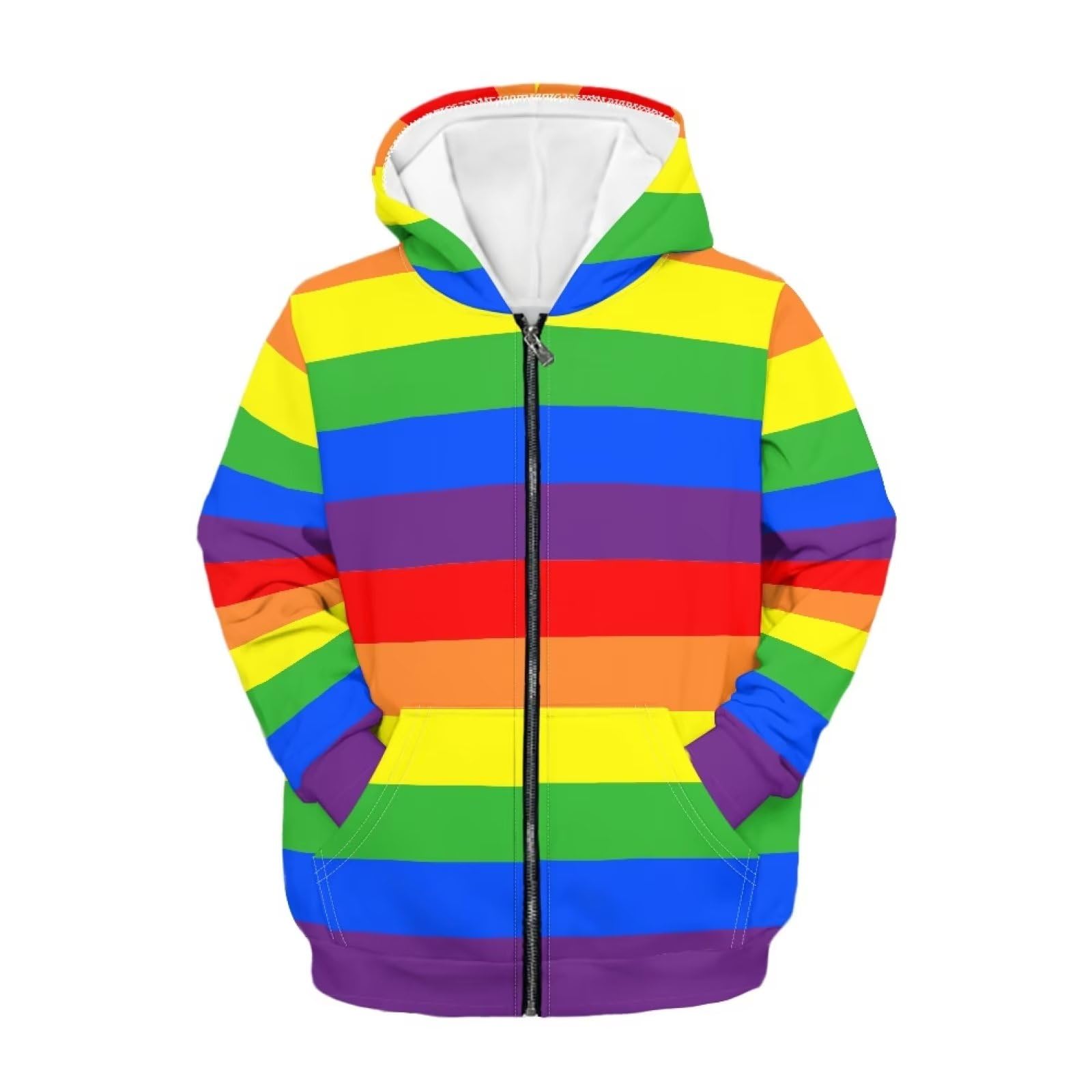 Zipper Hoodie for Kids Full Zip Up Sweatshirt Active Coat Hooded Pullover with Pockets Size 6-16 Boys Girls