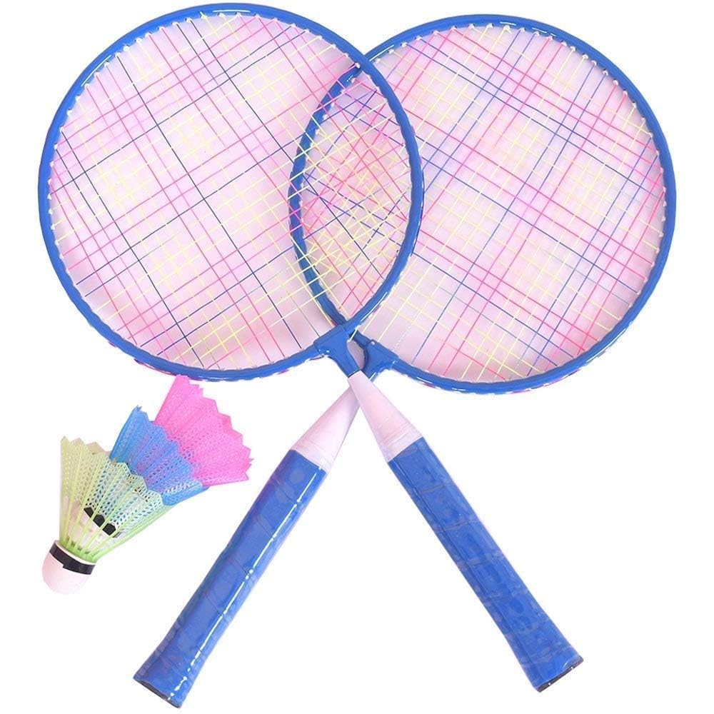 SPOCCO | Kids Badminton Set, 2 Rackets, 3 Shuttlecocks & Backpack | Nylon Alloy Badminton Racket for Kids - Baby Badminton Aluminum Toy Set for Children with Shuttlecocks and Backpack | RS-197-picture-12