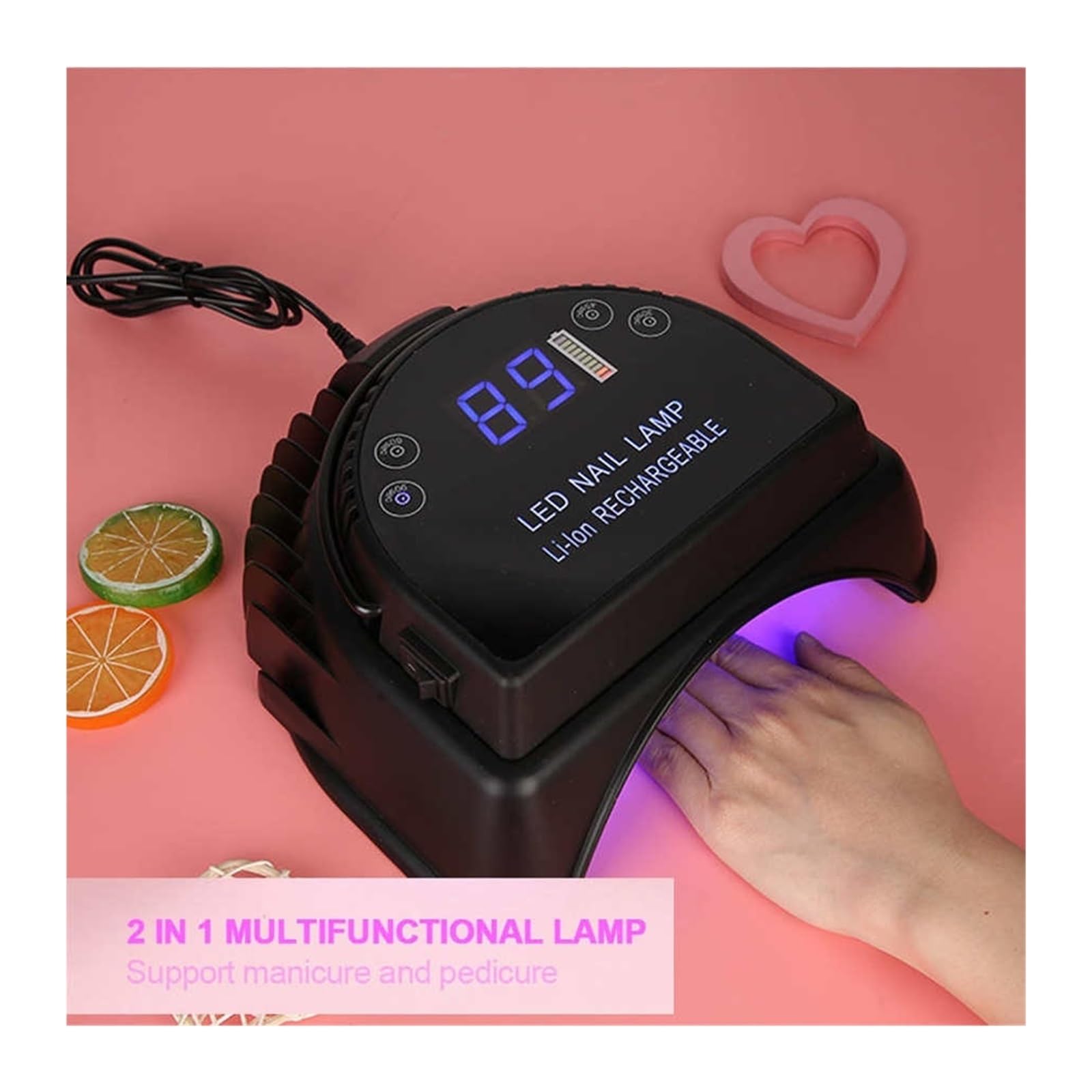 Lampa LED UV do paznokci Lampa LED UV do paznokci 64W Lampa UV LED Suszarka do paznokci Lampa z 28 szt. Diod LED do Manicure Żelowa lampa do paznokci Lampa susząca do lakieru żelowego Żelowa lampa do