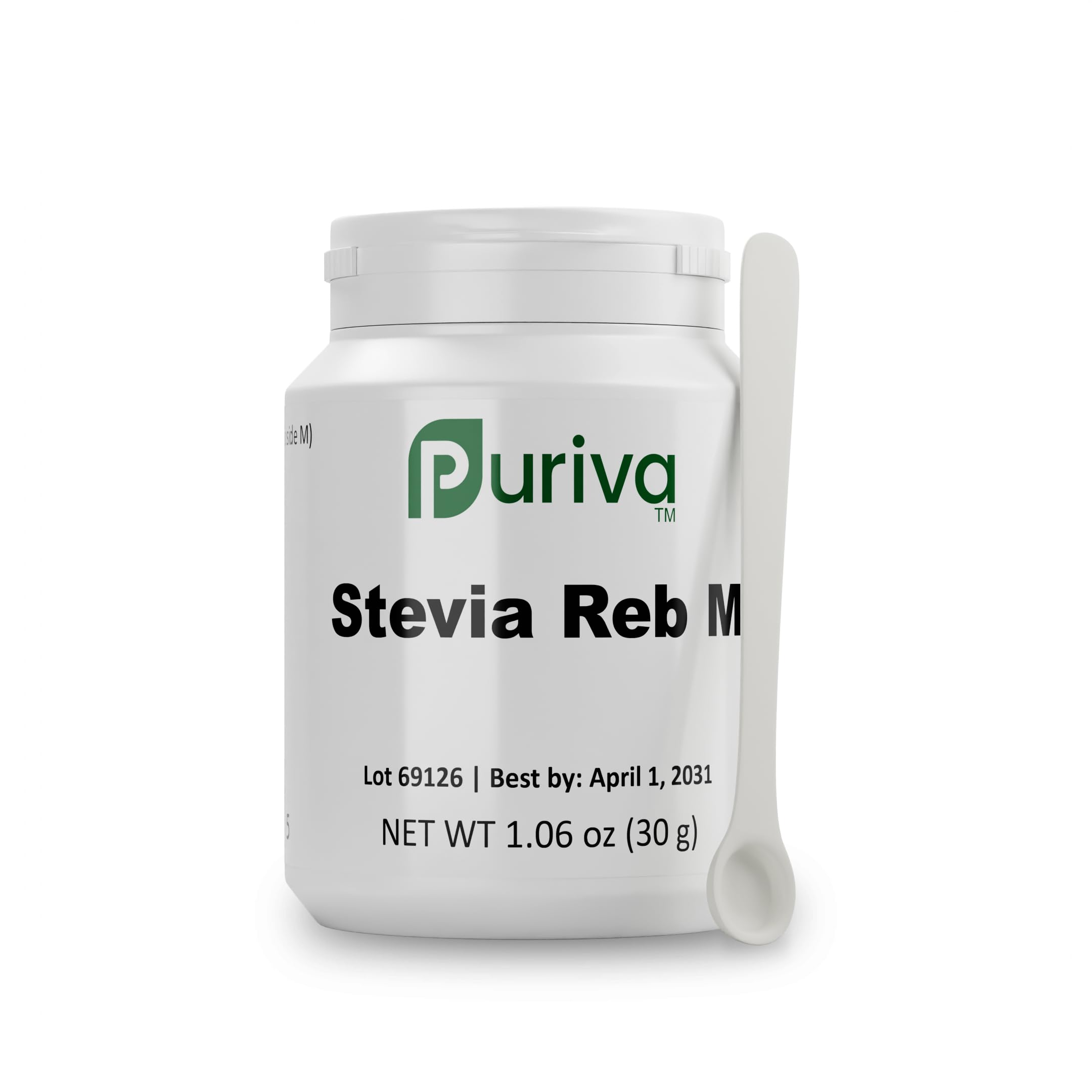 Stevia Reb M-Pulver (Reb-M | Rebaudioside M) 30g Puriva Nutrition
