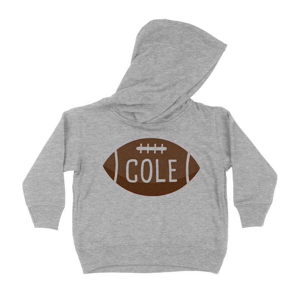 Football Cole Kids Hoodie Sweatshirt Toddler 2T Heather Grey