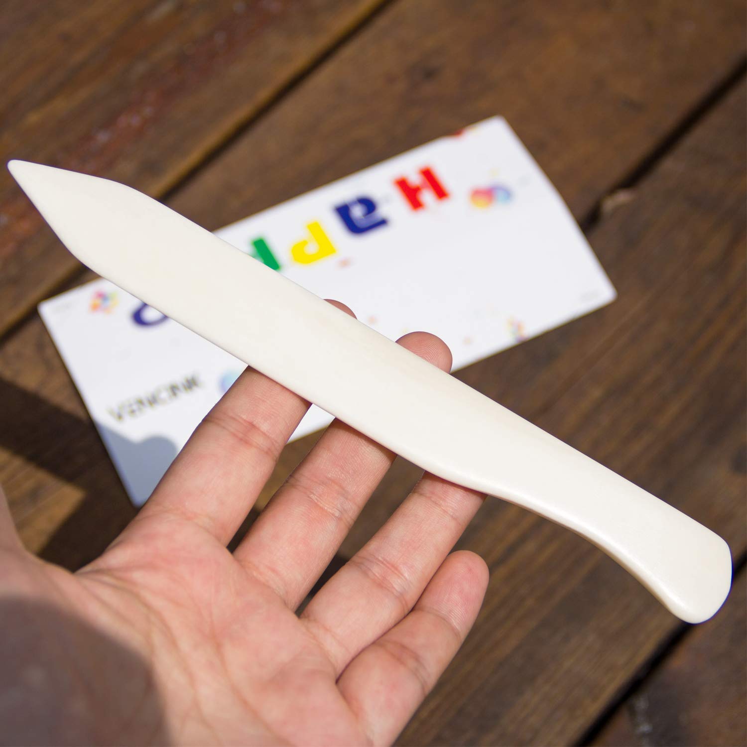 Large Genuine Bone Folder Tool Real Craft Bone Folders Paper Creaser Crafting Folding Scoring