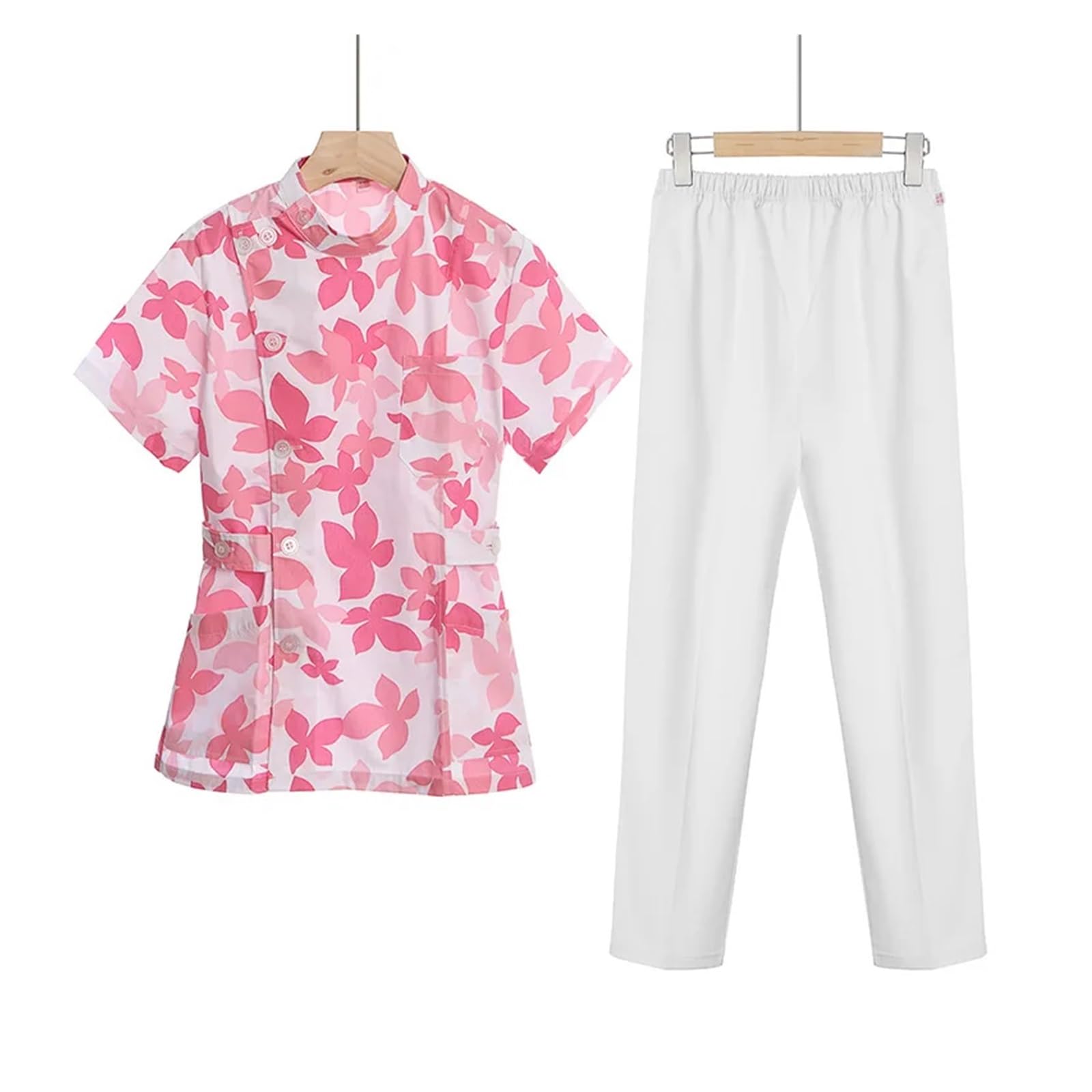 Uniforme de Enfermera y médico, Ropa Mujer, Traje enfermería Dos Piezas, Bata Hospital for salón Belleza