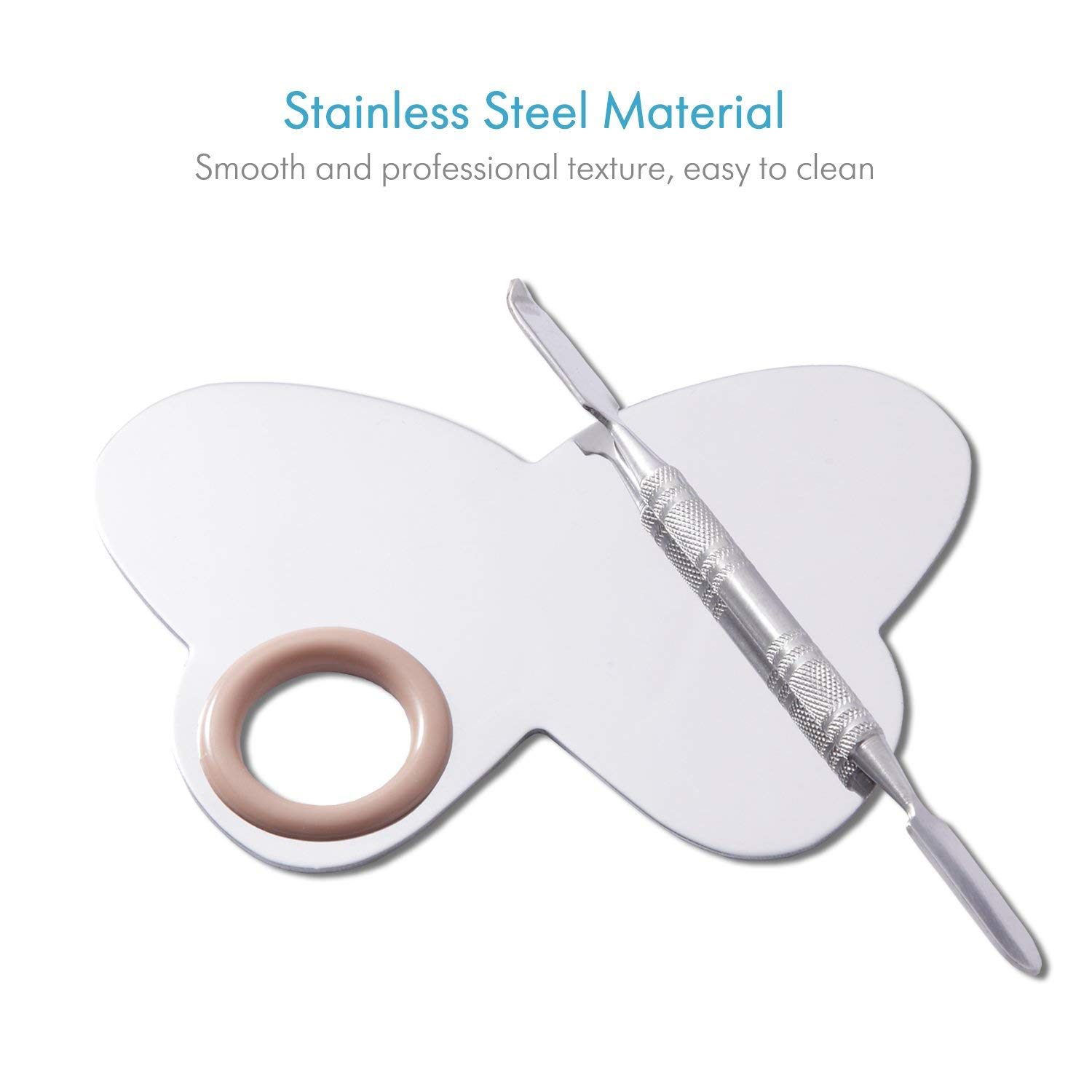 NESA® Pro Salon Stainless Steel Cosmetic Makeup Palette Spatula Mixing Tool (Butterfly) 1