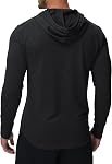 HMIYA Hoodies for Men Lightweight Gym to Street Mens Hooded Shirt Drawstring Pullover Long Sleeve Workout Tops M-3XL