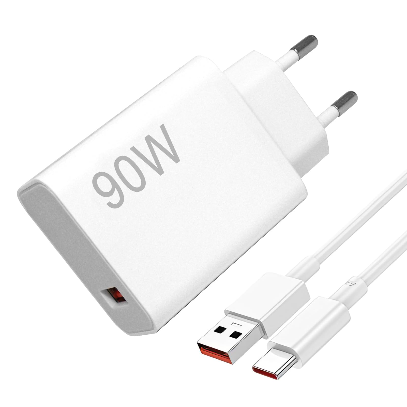 Cargador USB C 90W para Xiaomi 15 Pro /15 Ultra/ 14 Ultra Red-mi Turbo 3/ Note 14 Pro+/Note 15 Pro+/K80, cargador rápido con cable USB Type-C 6A 2m