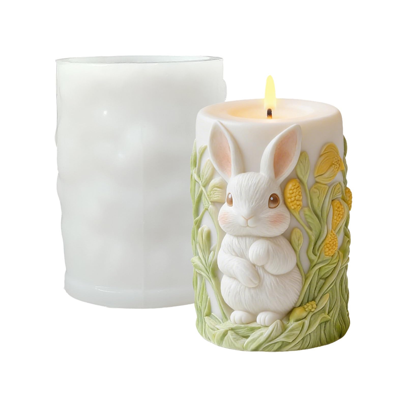 NEWFT Easters Rabbits Silicone Crafting Supplies for Resin Decoration and Projects Home Decoration Easters Rabbits
