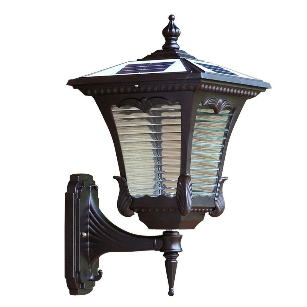 Lumière murale solaire en verre et aluminium au design sconce élégant
