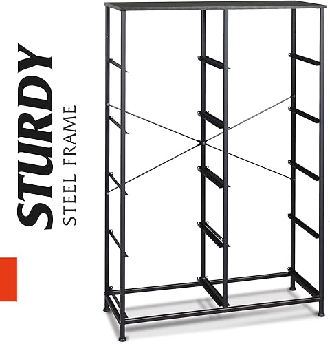 Miniatura 7 de WLIVE - Cómoda alta negra para dormitorio con 10 cajones, cómoda de dormitorio, muebles de cómoda para dormitorio, unidad organizadora de Negro