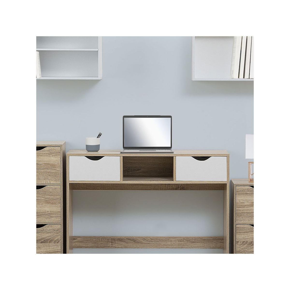 5five Mix N Modul Cassetto E Ripiano Effetto Rovere Naturale, 31x31 Cm, Modulo Personalizzabile