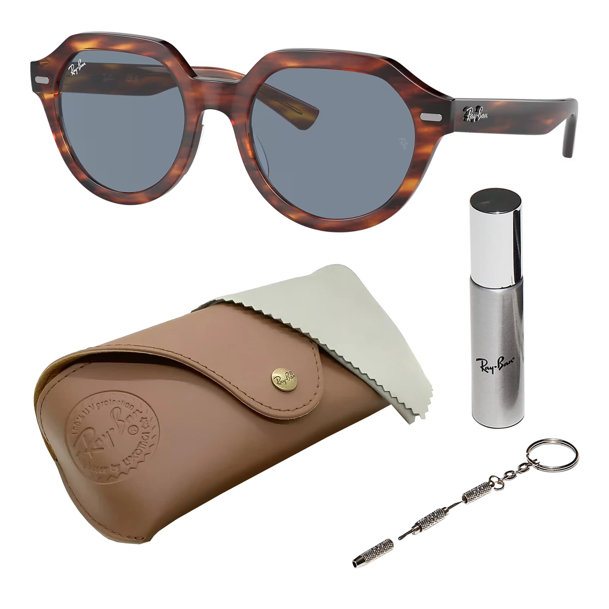 Ray-Ban RB4399 GINA Square Sunglasses with Official Eyewear Kit