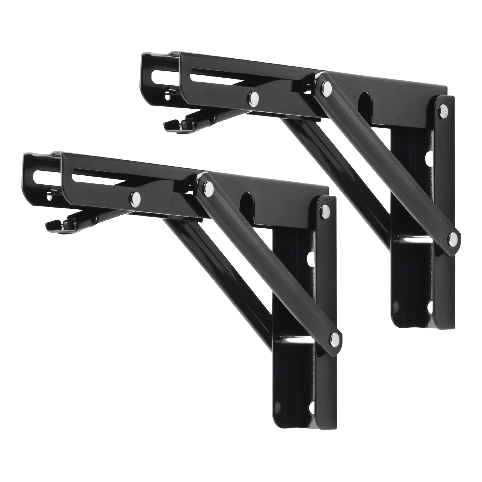 Buy YUMORE Folding Shelf Brackets, 8 Inch Heavy Duty Collapsible Shelf