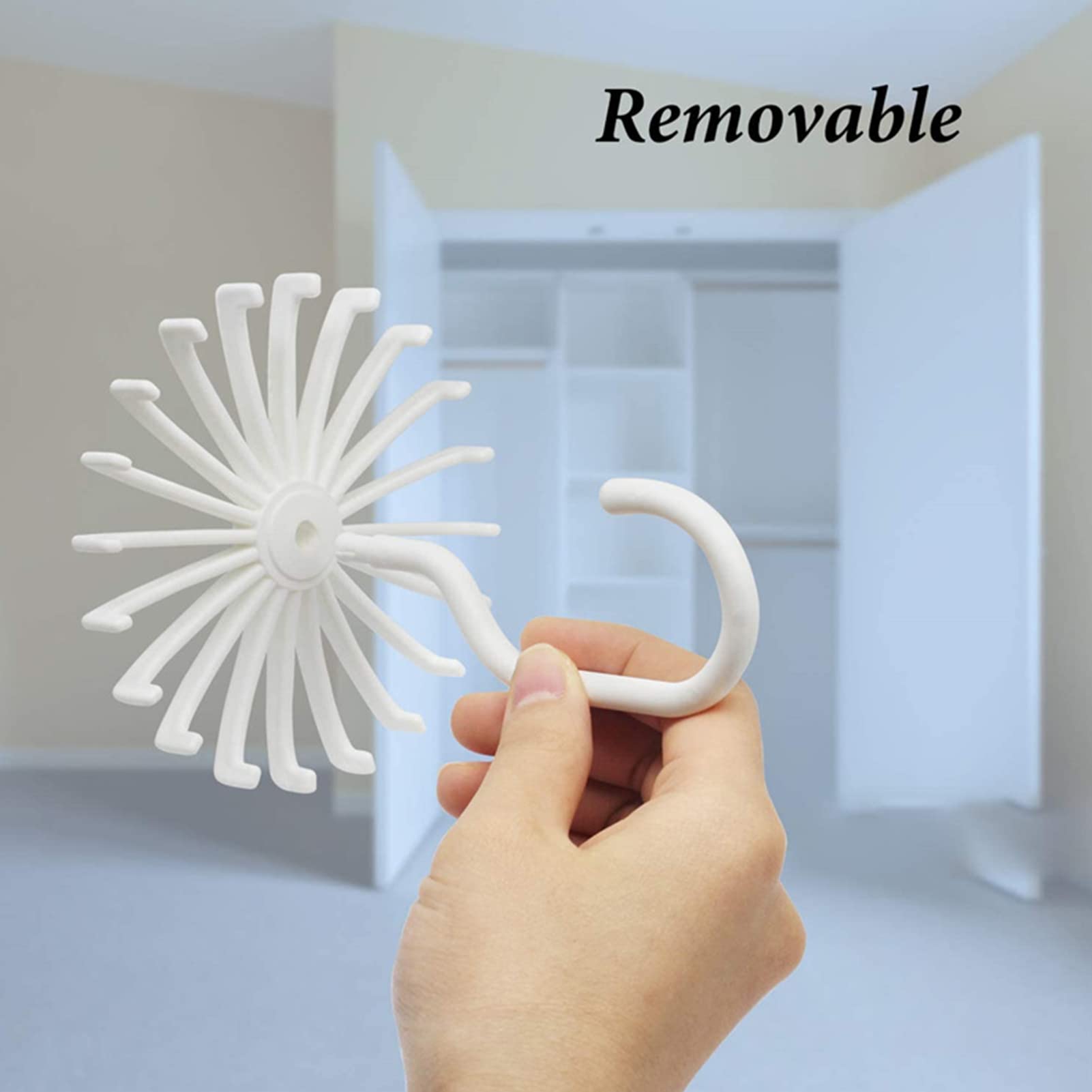 Porte-cravates Rotatif 360° Avec 20 Crochets - Gain De Place Pour Armoire - Pour Cravates, Ceintures, écharpes, Bijoux