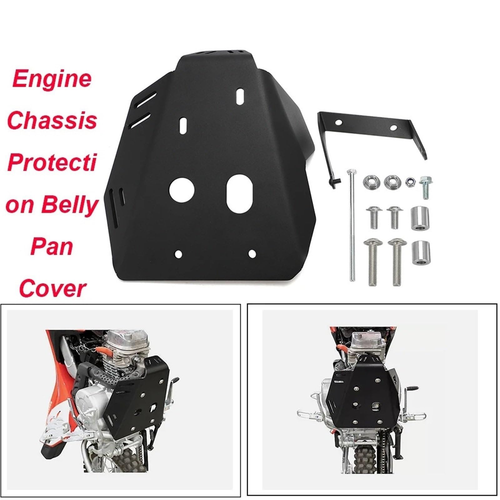 Per CRF110F 2019-2024 Protezione telaio motore motociclo Protezione della pancia Protezione inferiore copertura motore Motociclette protezioni motore