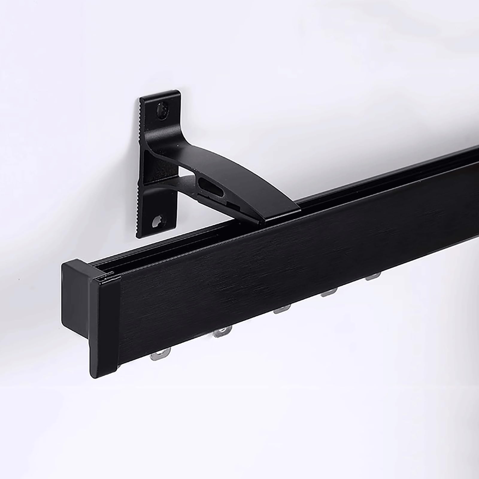 Leiser Aluminiumstab zur Wandmontage, für Schlafzimmer/Wohnzimmer/Fenster/Raumteiler (2,3 m) und Heimdekoration Solut